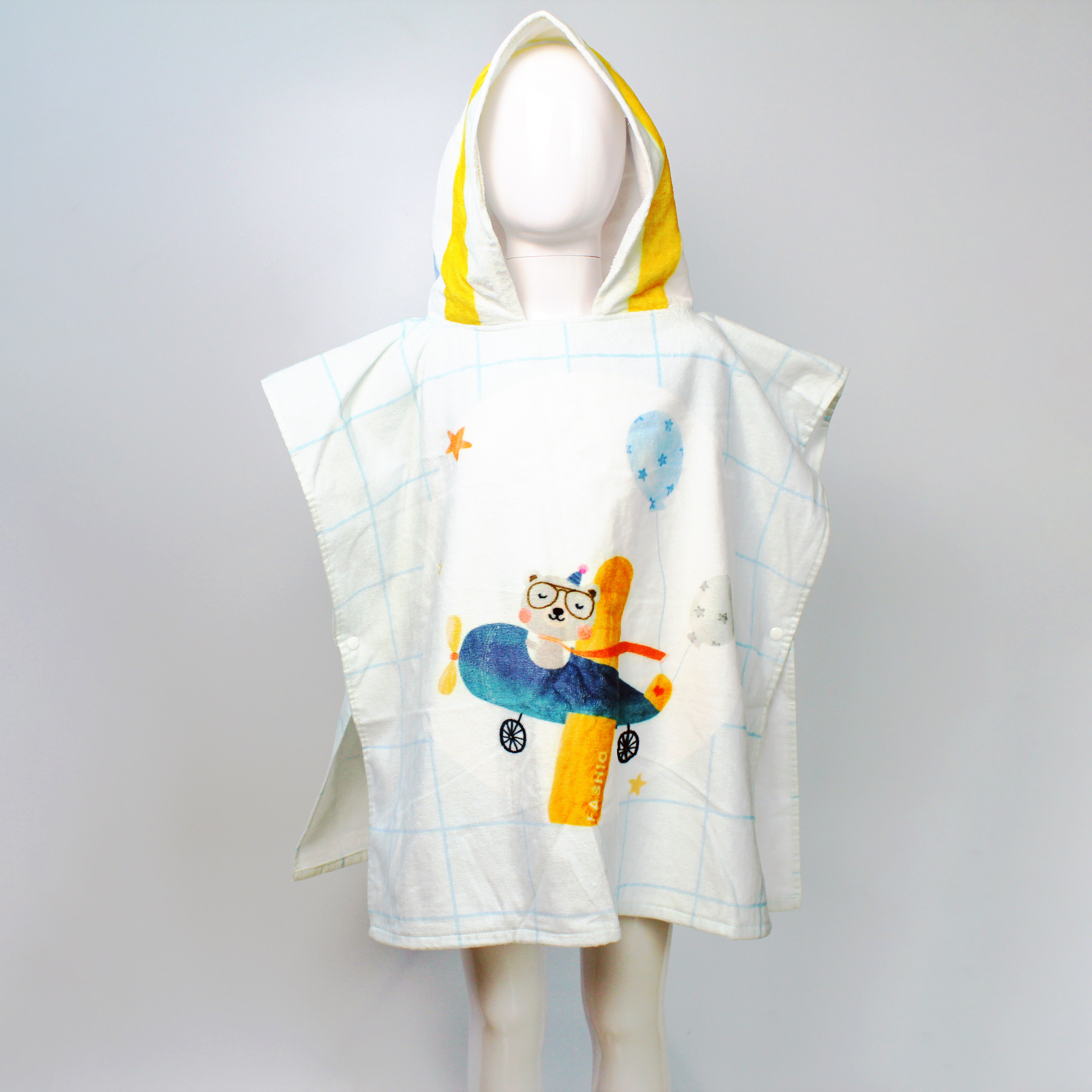 Children microfiber/cotton Poncho/baby or children hooded towel