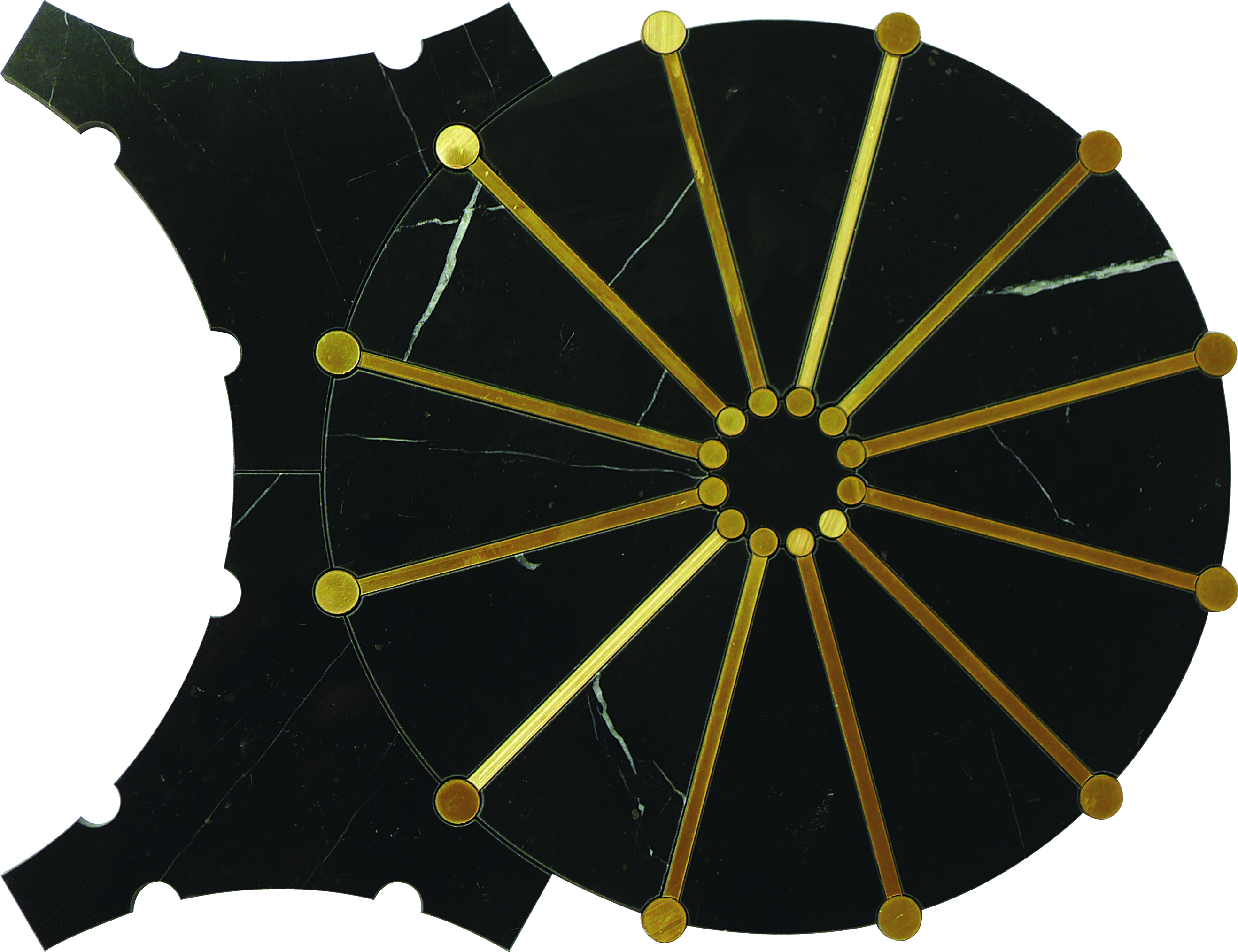 Marble mosaic, Metal mosaic, Composite plate marble mosaic