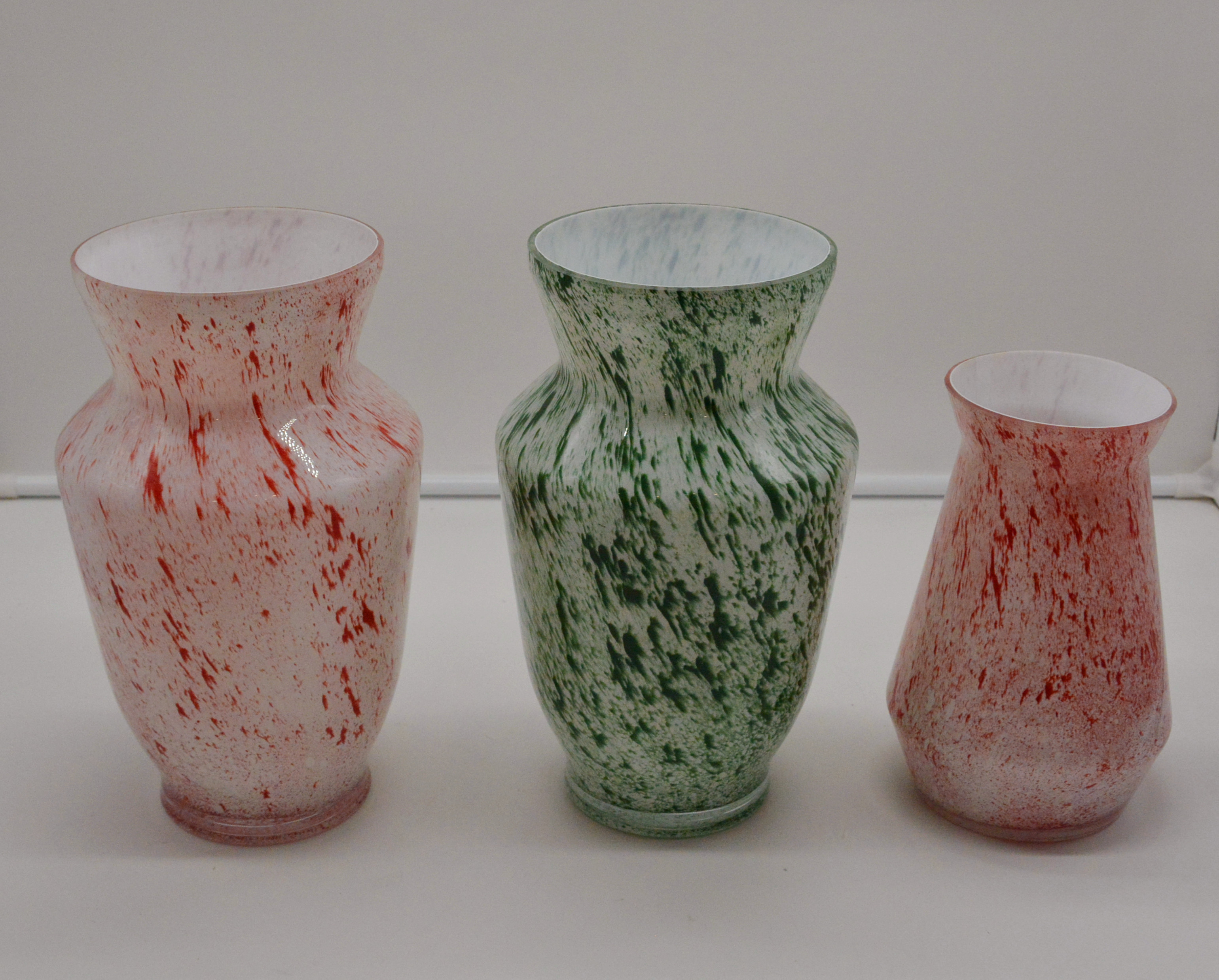 colored glass vase