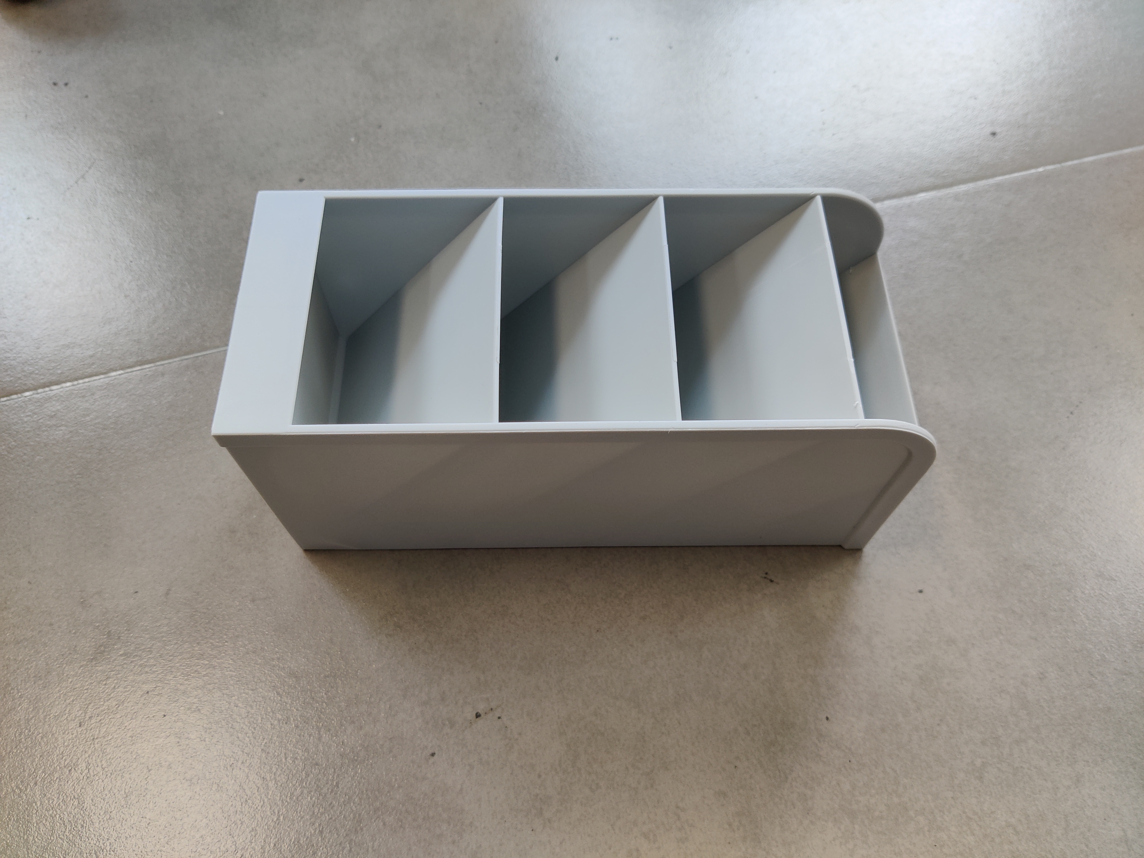 Oblique mouth four boxes - gray