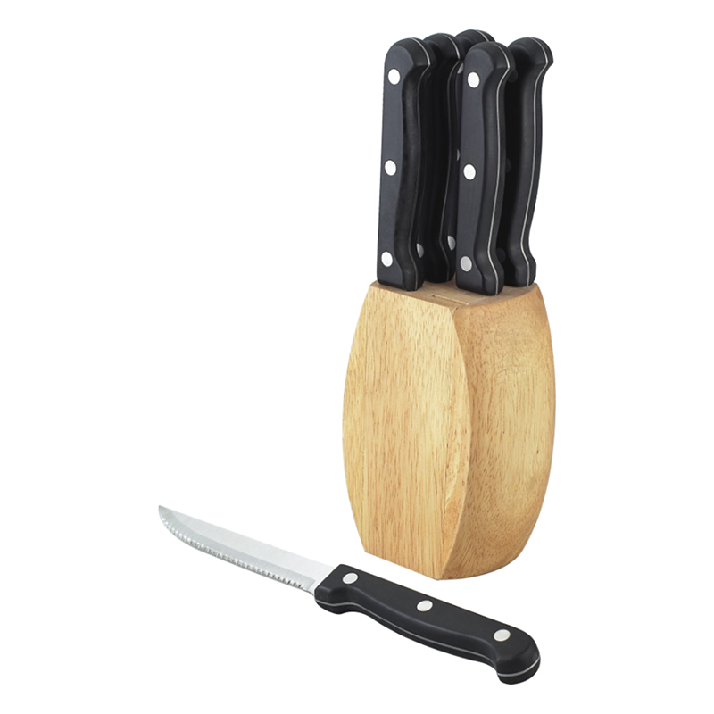 7pc Steak Knife Block Set