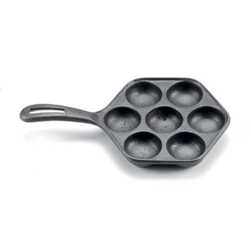 Cast Iron Seven Hole Aebleskiver Danish Pancake Pan