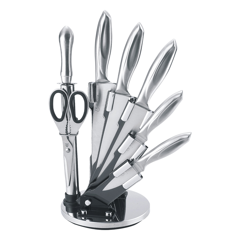8 Pc Kitchen Knife Block Set
