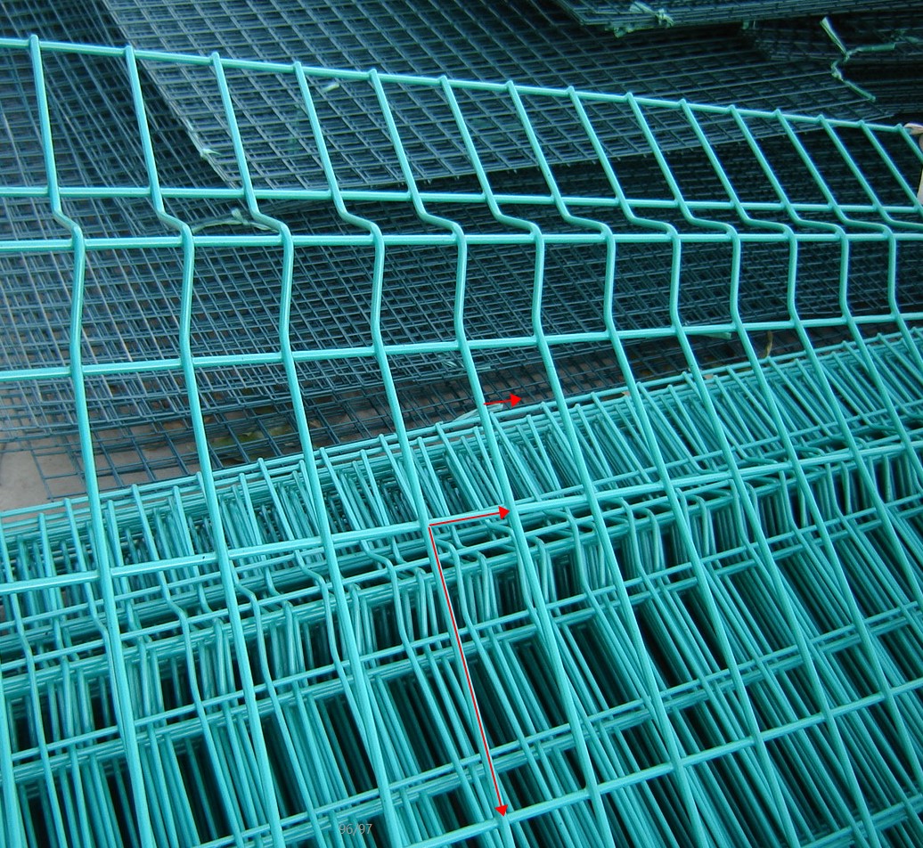 Home Garden 1.2 m Galvanized Welded Wire Metal 3D Panel Garden Fence