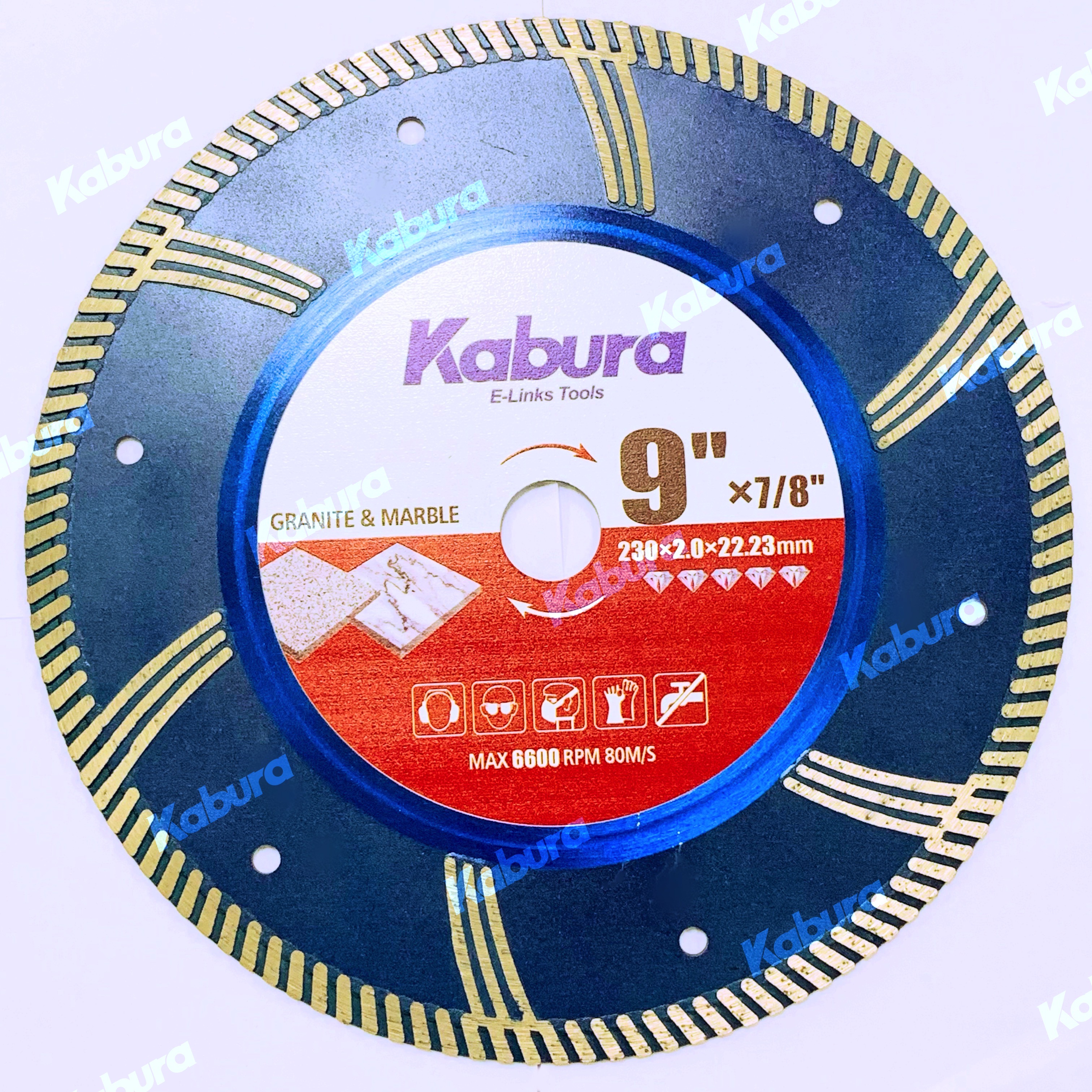 hot pressed turbo diamond blade , with inserts