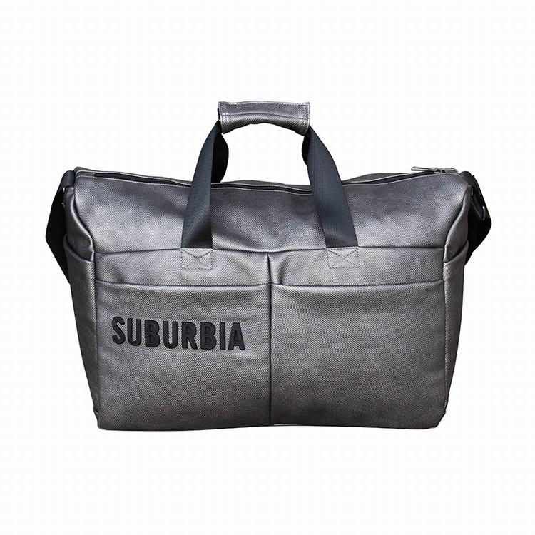 High-end leather men's duffle bag