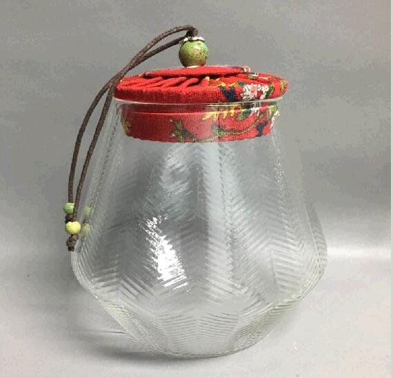 Cute Shape high borosilicate glass food jar for kitchen using with EU tests
