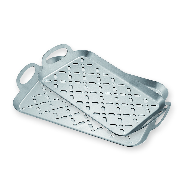 BBQ stainless steel square grill wok