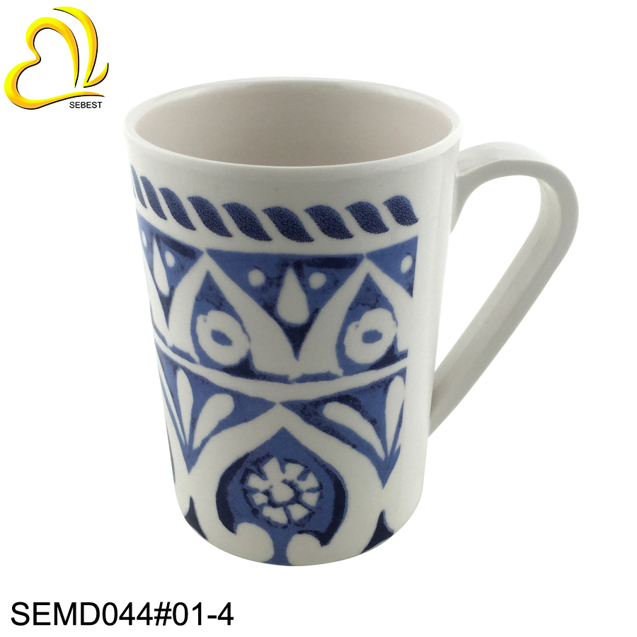 1 SEBEST Melamine Grey Color Mug SEMD044#02-4