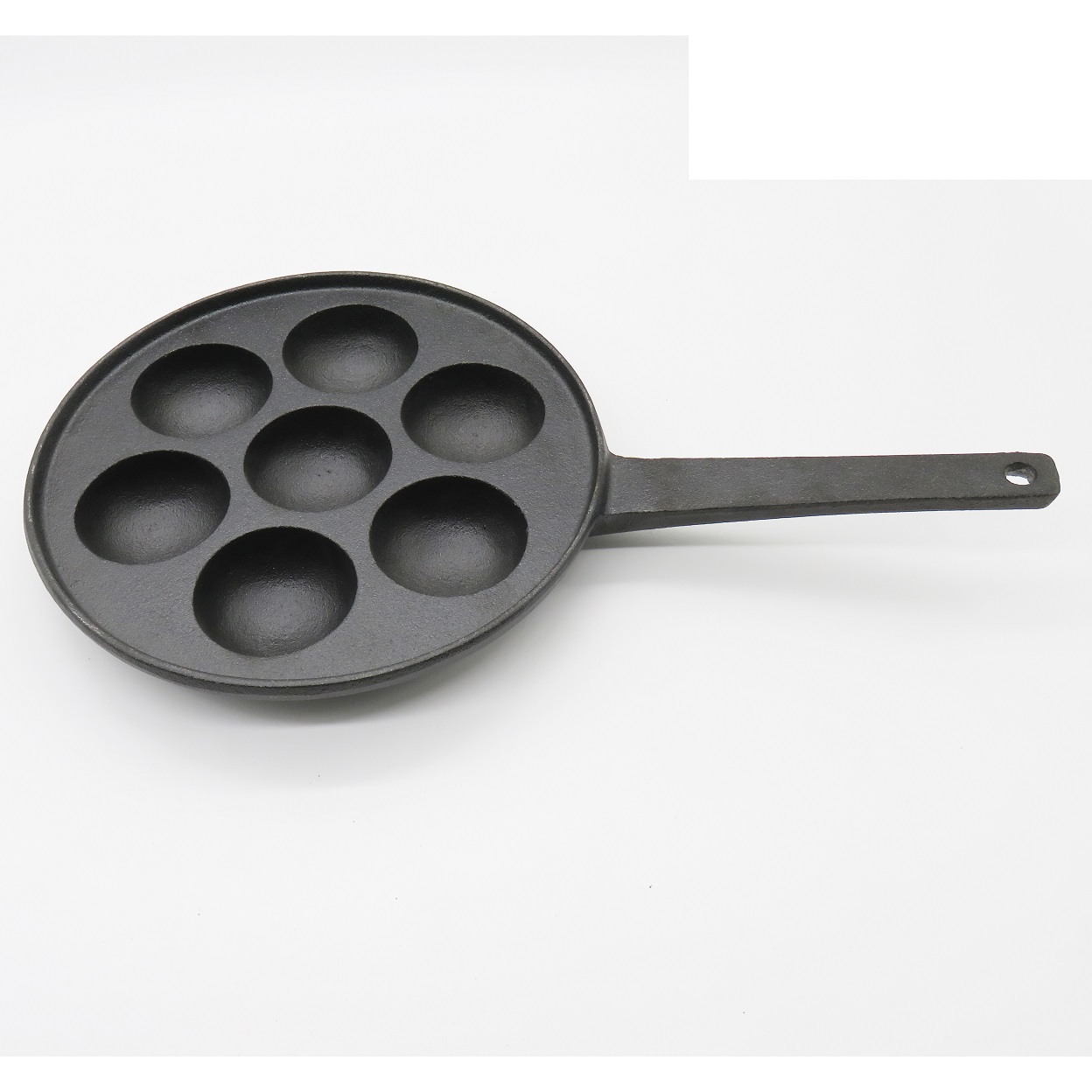 Cast Iron Seven Hole Aebleskiver Danish Pancake Pan