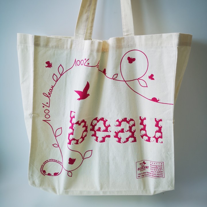 100% organic cotton tote bag