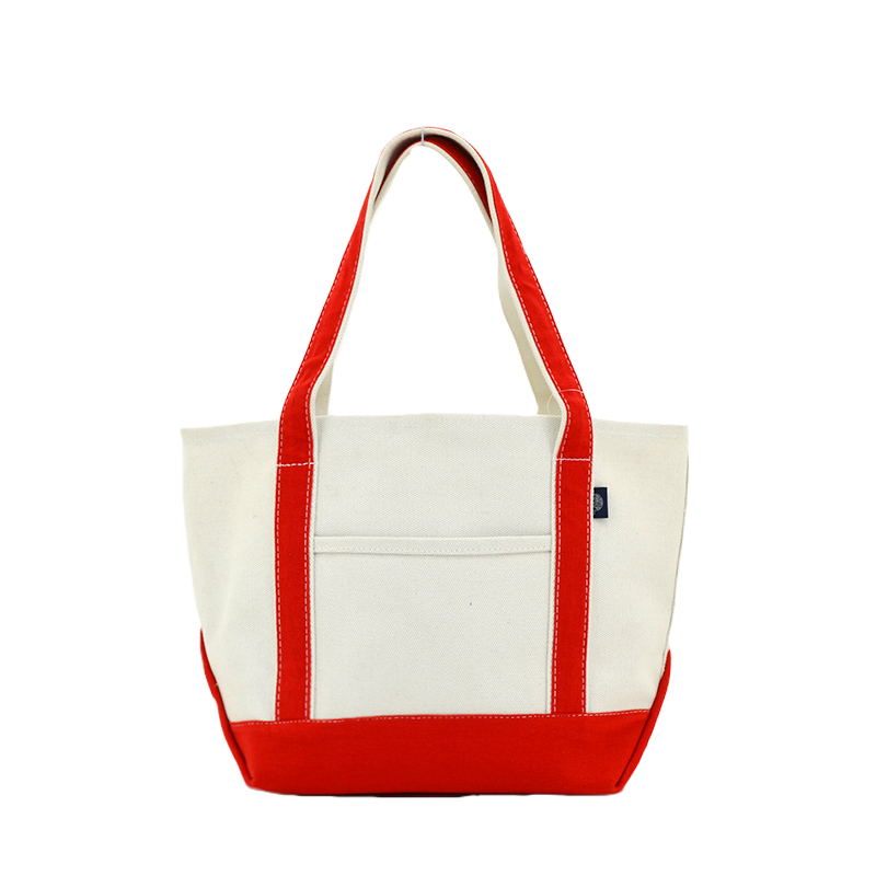 Cotton half-bleached canvas tote bag