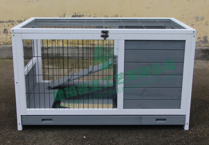 wooden rabbit hutch