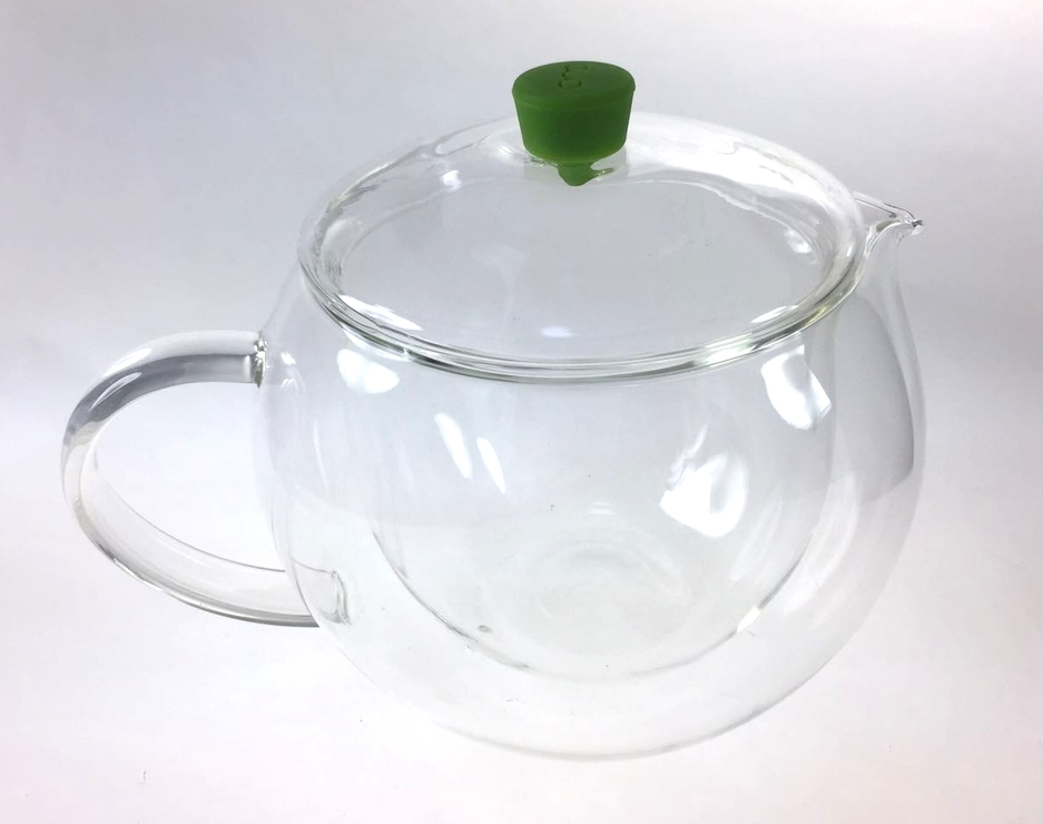 Hand Made High Borosilicate Double Wall Glass Milk Pot For Home Using
