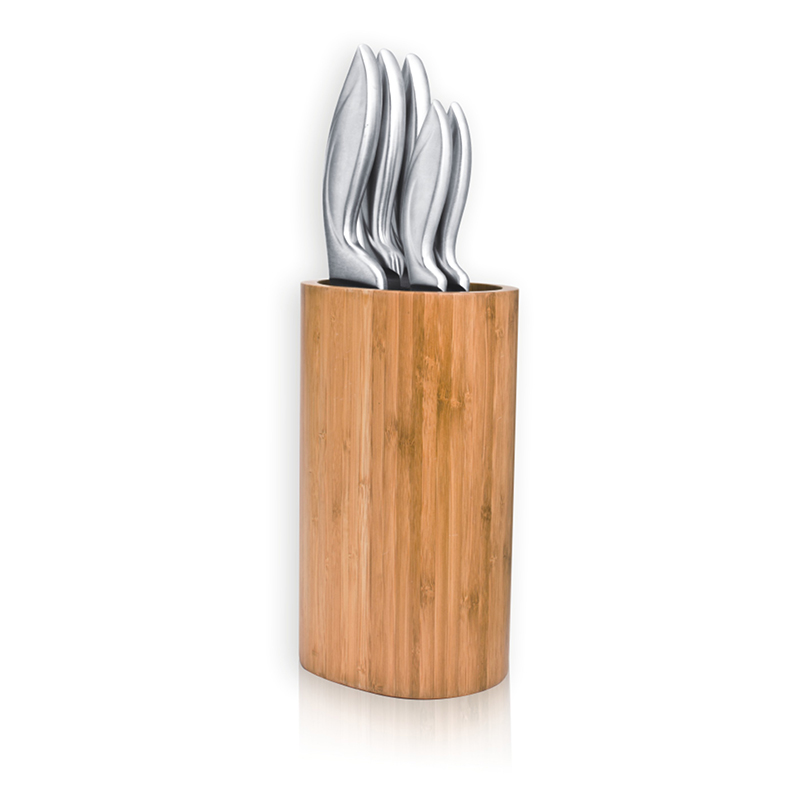 6 Pc Kitchen Knife Block Set