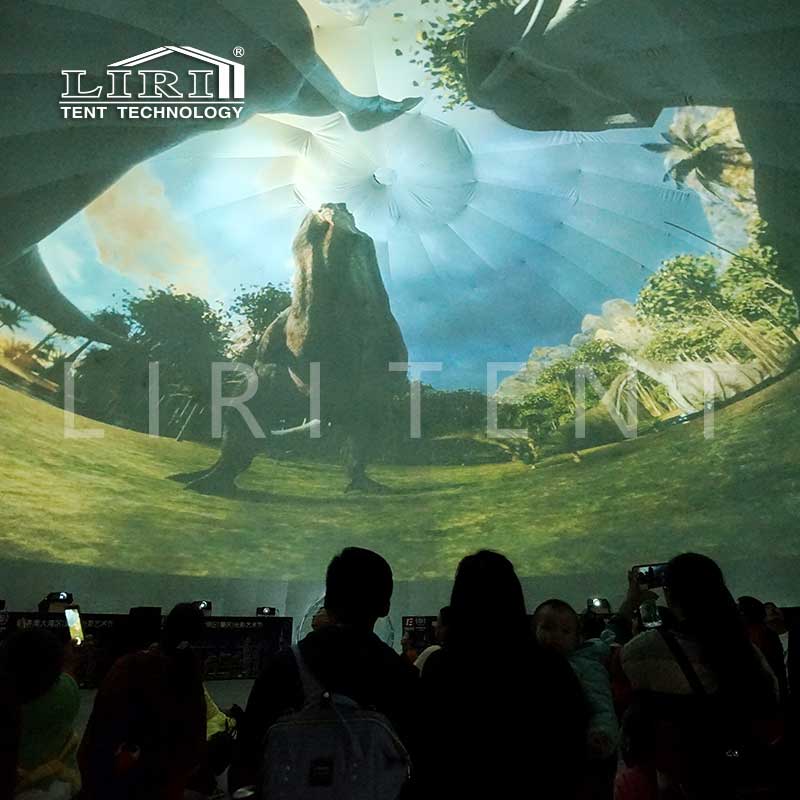 15M Geodesic Dome Projection, projection dome tent, hemispherical projection dome