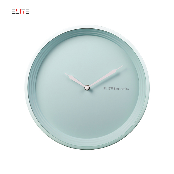 12” metal wall clock with plastic dial with 3D step shape fringe