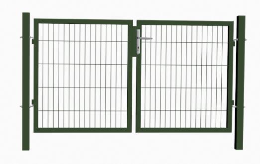 double gate with square post