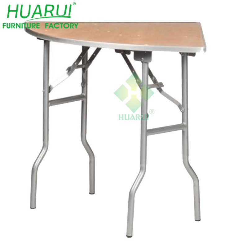 Quarter table, wood folding table, wedding table, banquet table