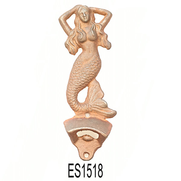 cast iron mermaid bottle opener