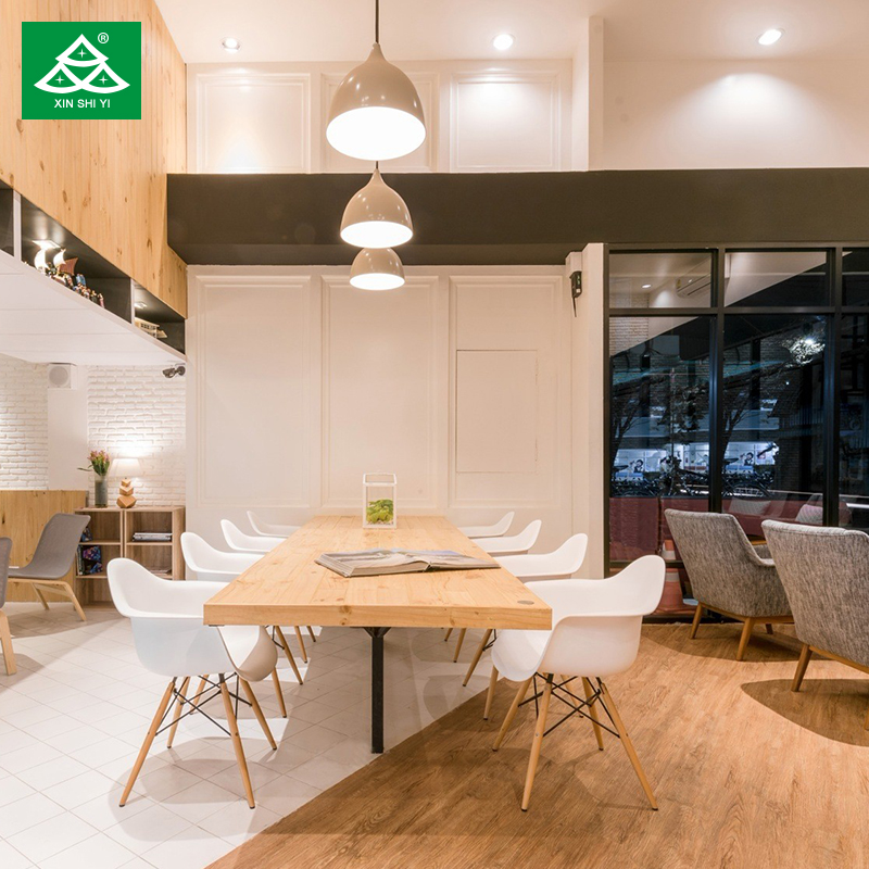 Restaurant Wooden Dining Table Coffee Shop Liesure Sofa Furniture