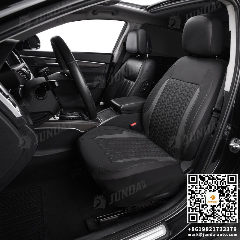 Geometry quilted stitching seat cover