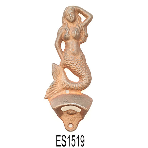 cast iron mermaid bottle opener