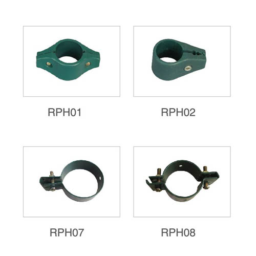 #38mm fence round post fittings clip clamp