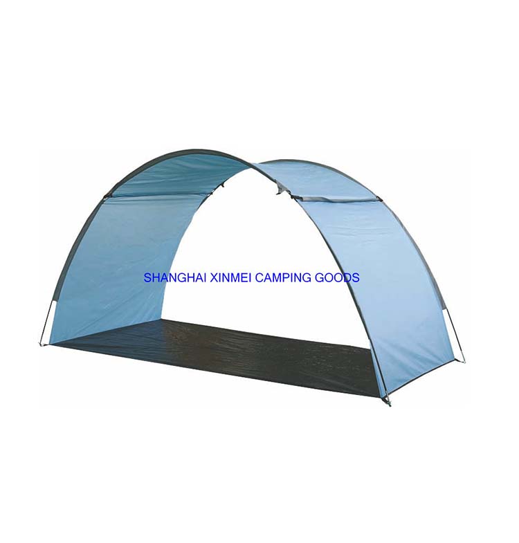 2p Beach Tent Sun Shelter With Polyester Tent Fabric Fiberglass Poles And Pe Ground Sheet