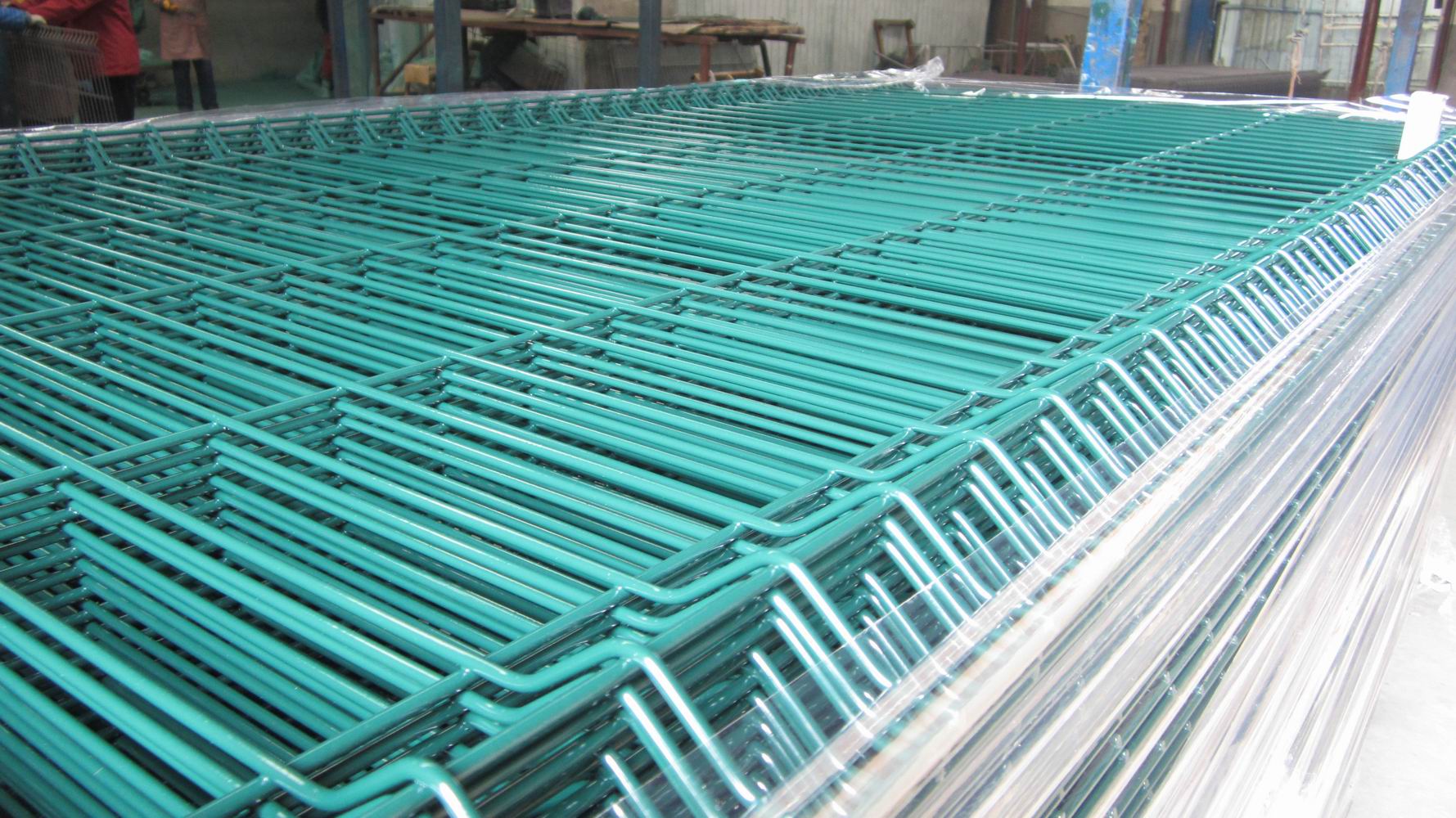 galvanized powder coated curved garden 3D panel fence mesh