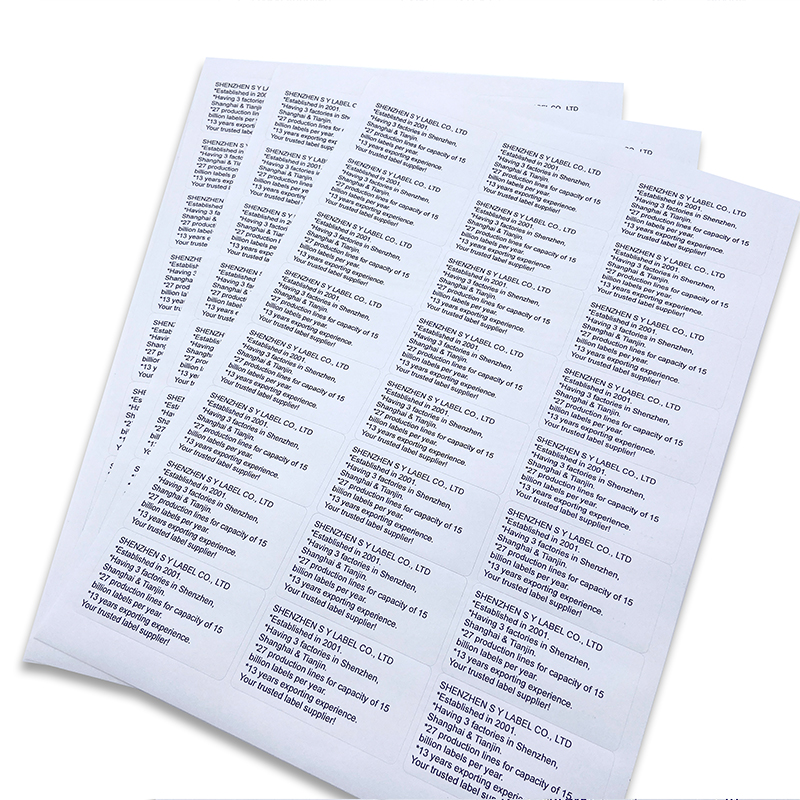 A4 Size Laser & Inkjet Label 24 Ups 63.5*33.9mm Address Office Label Rub Resistance