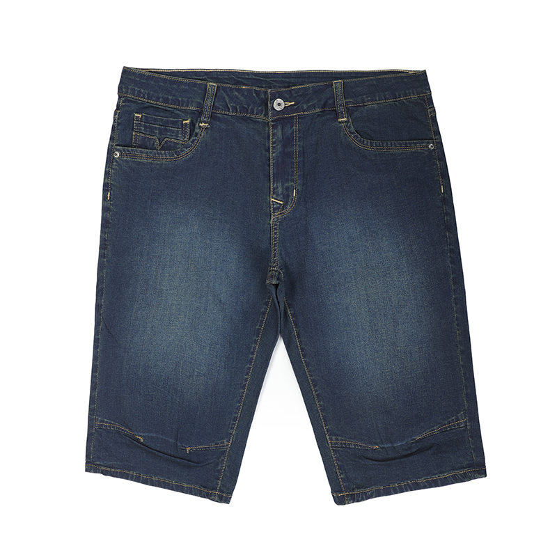 Dirty wash denim jeans vintage men short jeans G3316