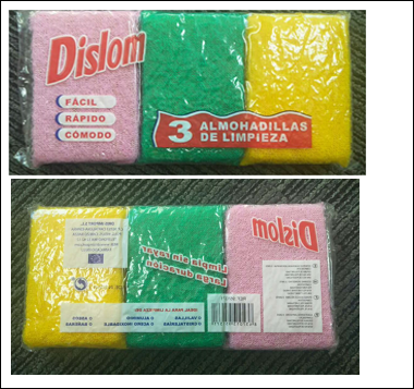 Kitchen Set of 3 Scrub Sponge