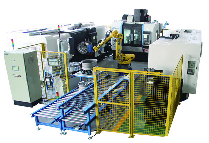 tripod-shaped wheel automatic production line