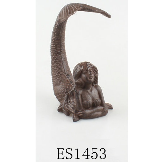 Cast iron mermaid decoration