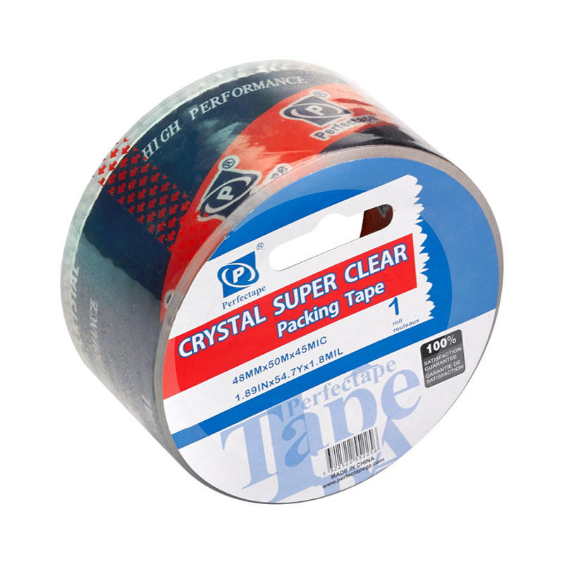 Crystal clear packing tape