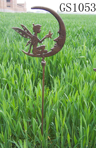 Cast Iron Moon Garden Stick