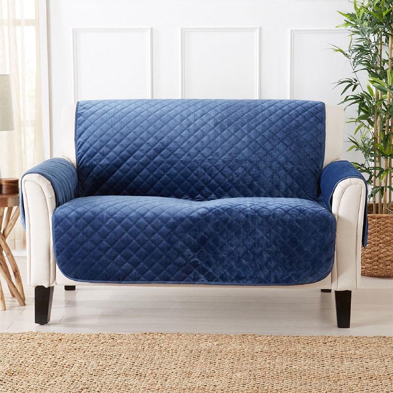 100% polyester flannel pinsonic sofa protector slipcover