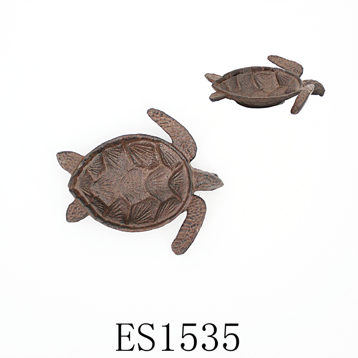 Cast iron turtle jewelry plate animal jewelry plate