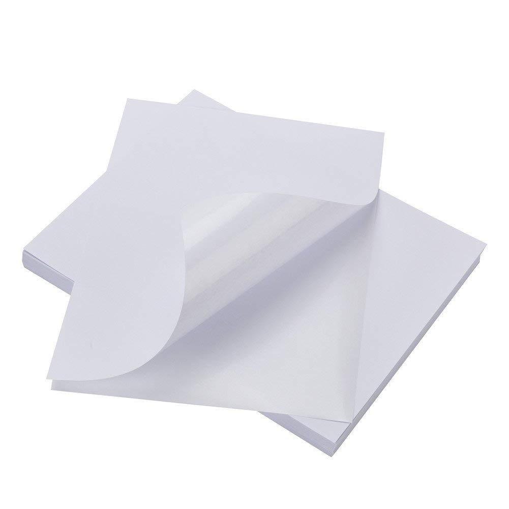 Letter Size Laser & Inkjet Label 1 Ups 8-1/2x11" Shipping Office Label Clear Printing