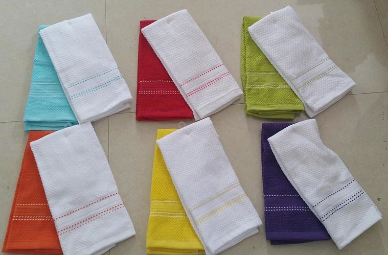 solid kitchen towel set
