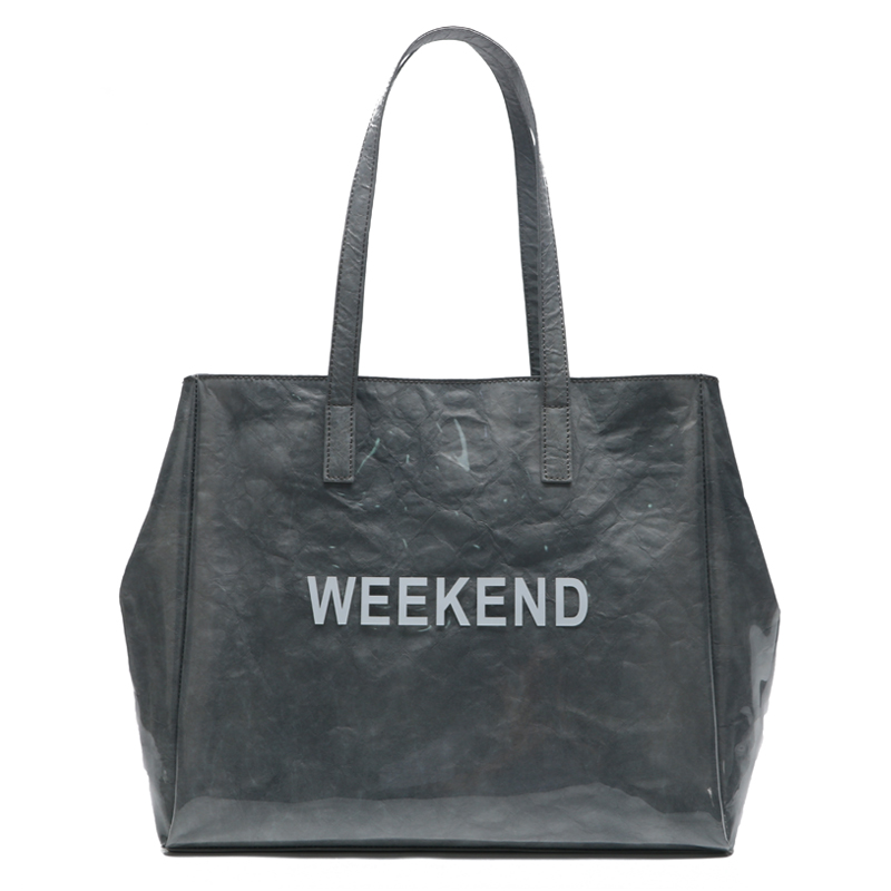 0000000001 kraft paper TPU shopping bag factory classic eco leather handbag&wallet SLG 2021 new design vintage fabric & color business & leisure