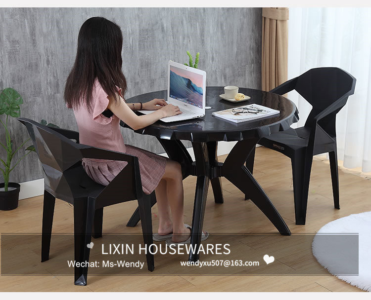 Plastic Round Folding Desk