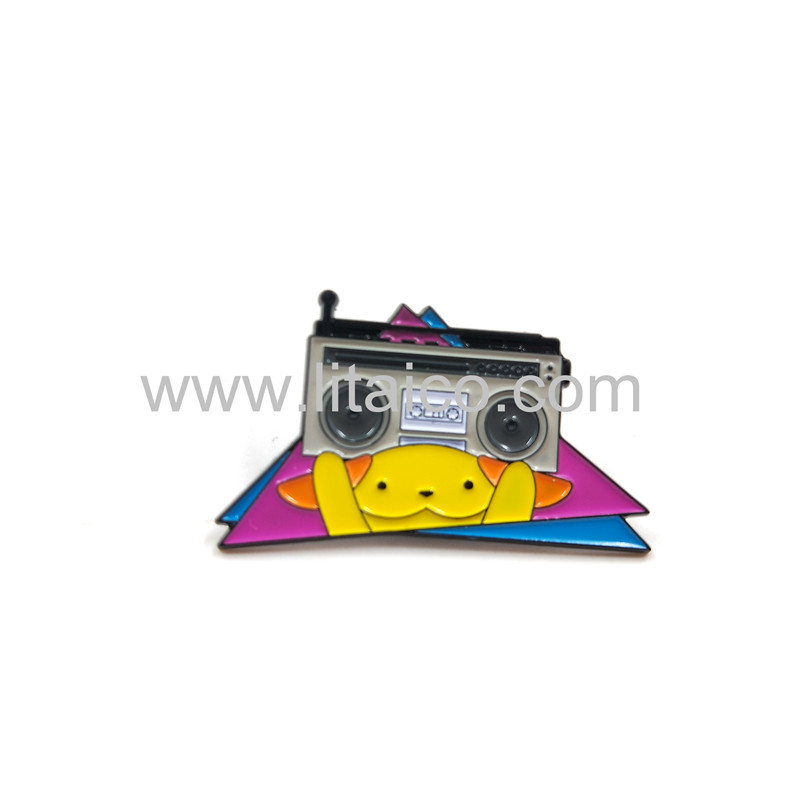 Cute cartoon metal badge