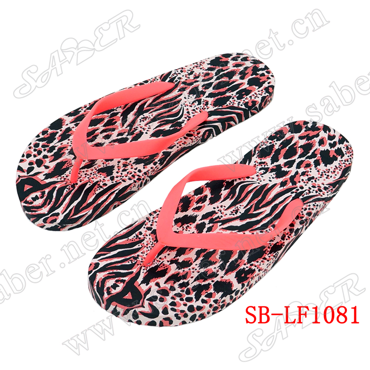 Beach Oem Pvc Woman Transfer Flip Flop Basic