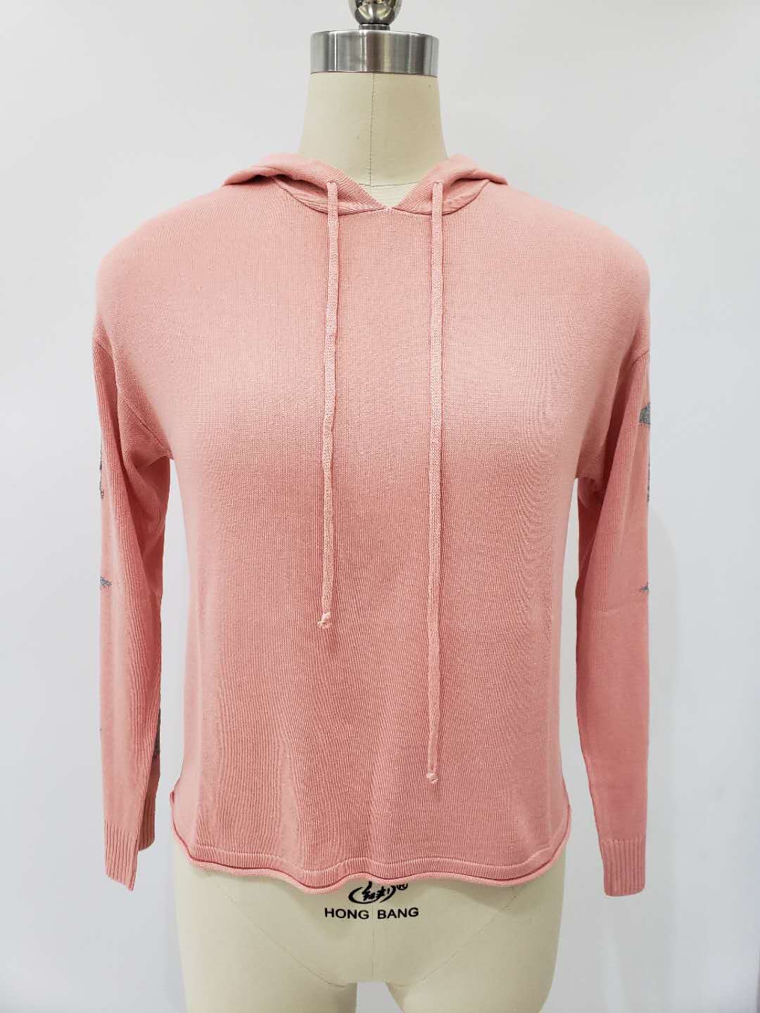 Women's fashion knitwear/ladies reflective yarn knit sportwear