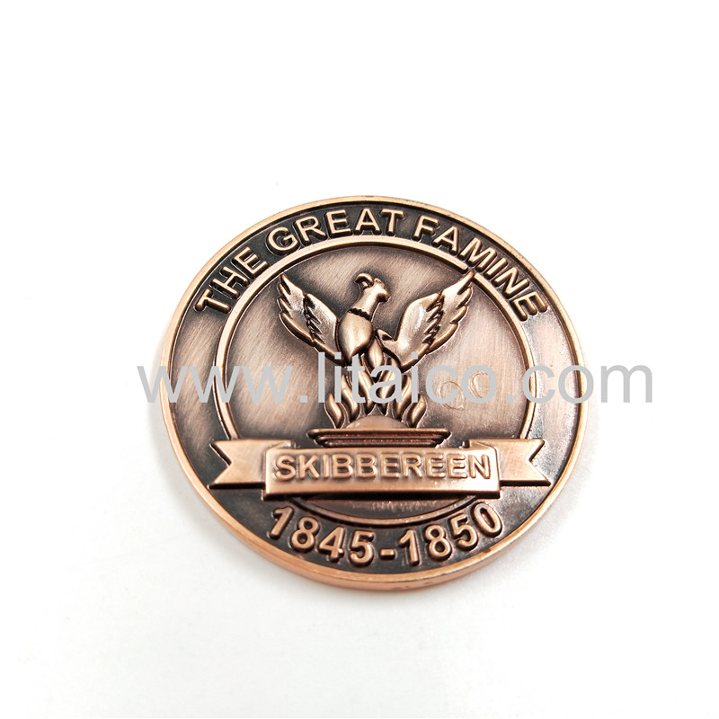 Retro metal medal