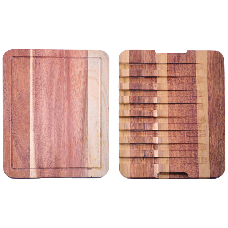 multi functional acacia wood cutting and serving board