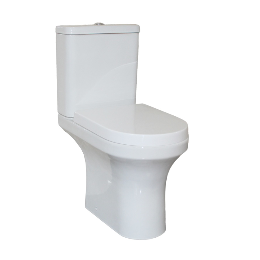 Rimless two piece toilet
