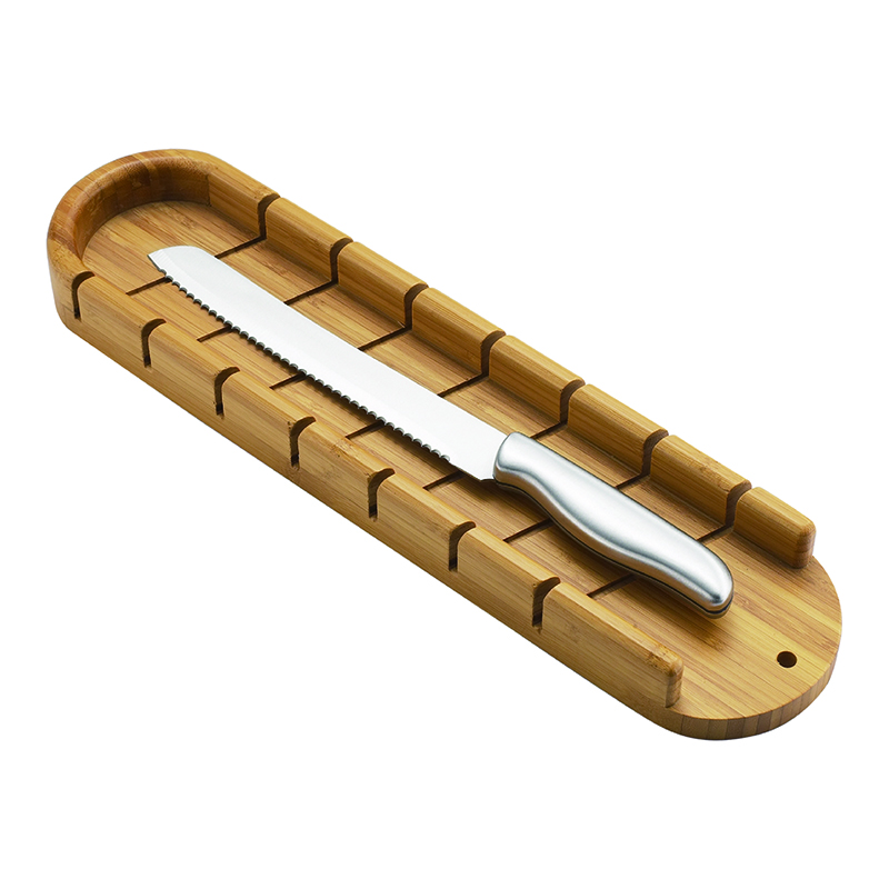2pc Brread Knife And Board Set